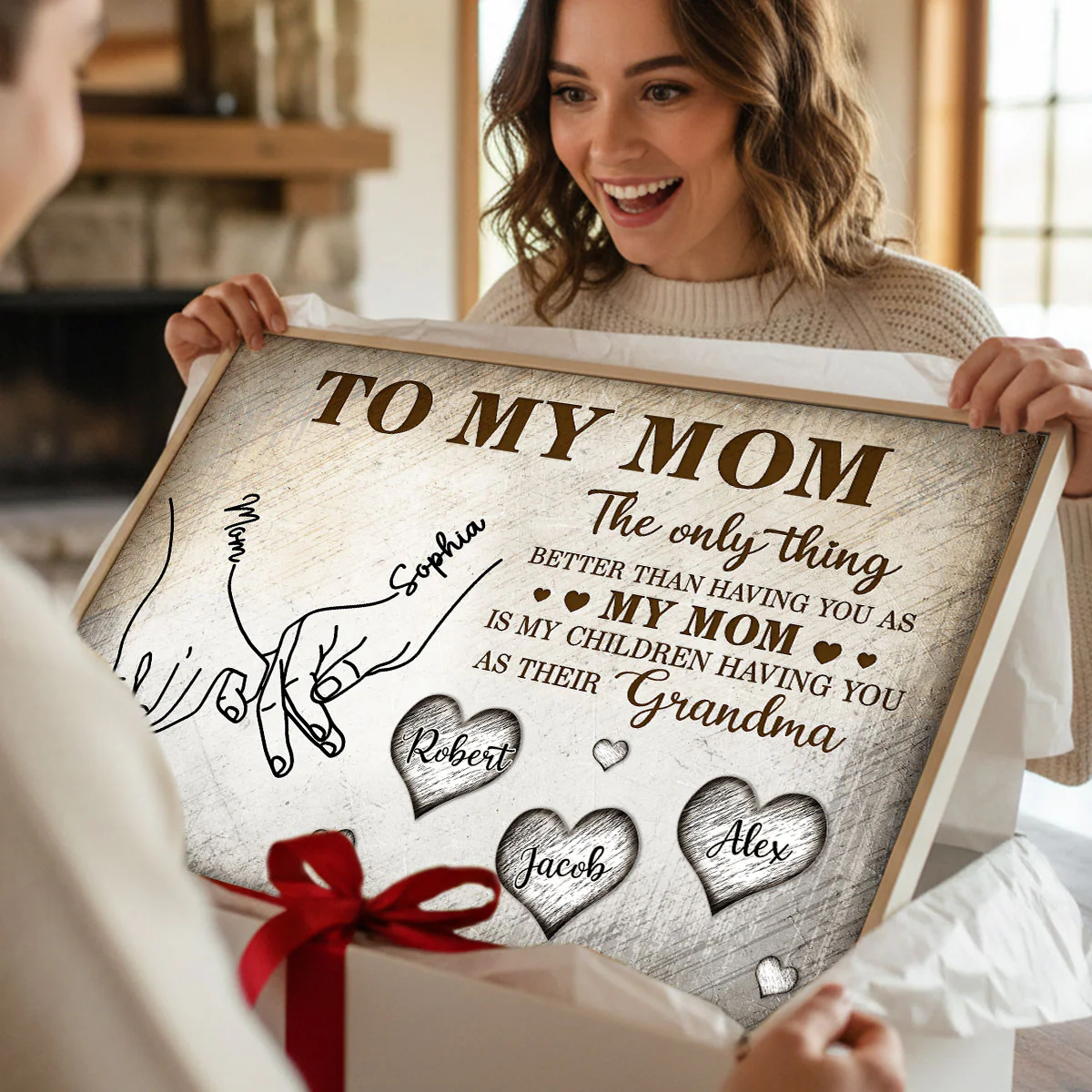To My Mom The Only Thing - Personalized Poster - Mother's Day Gift For Mom, Grandma - Image 4
