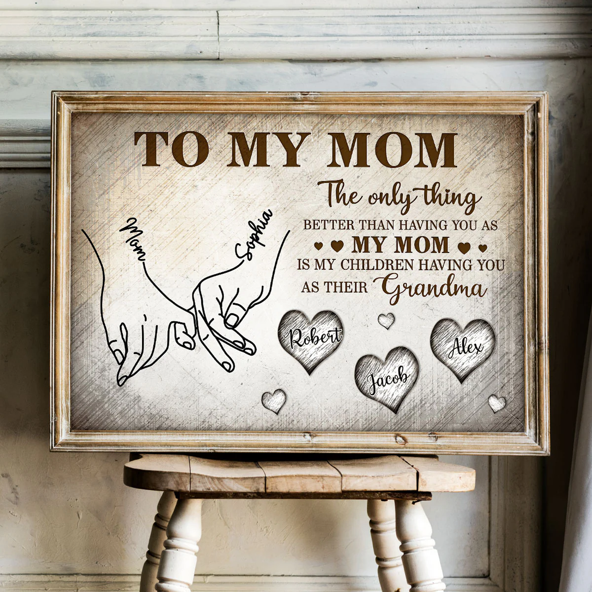 To My Mom The Only Thing - Personalized Poster - Mother's Day Gift For Mom, Grandma - Image 7
