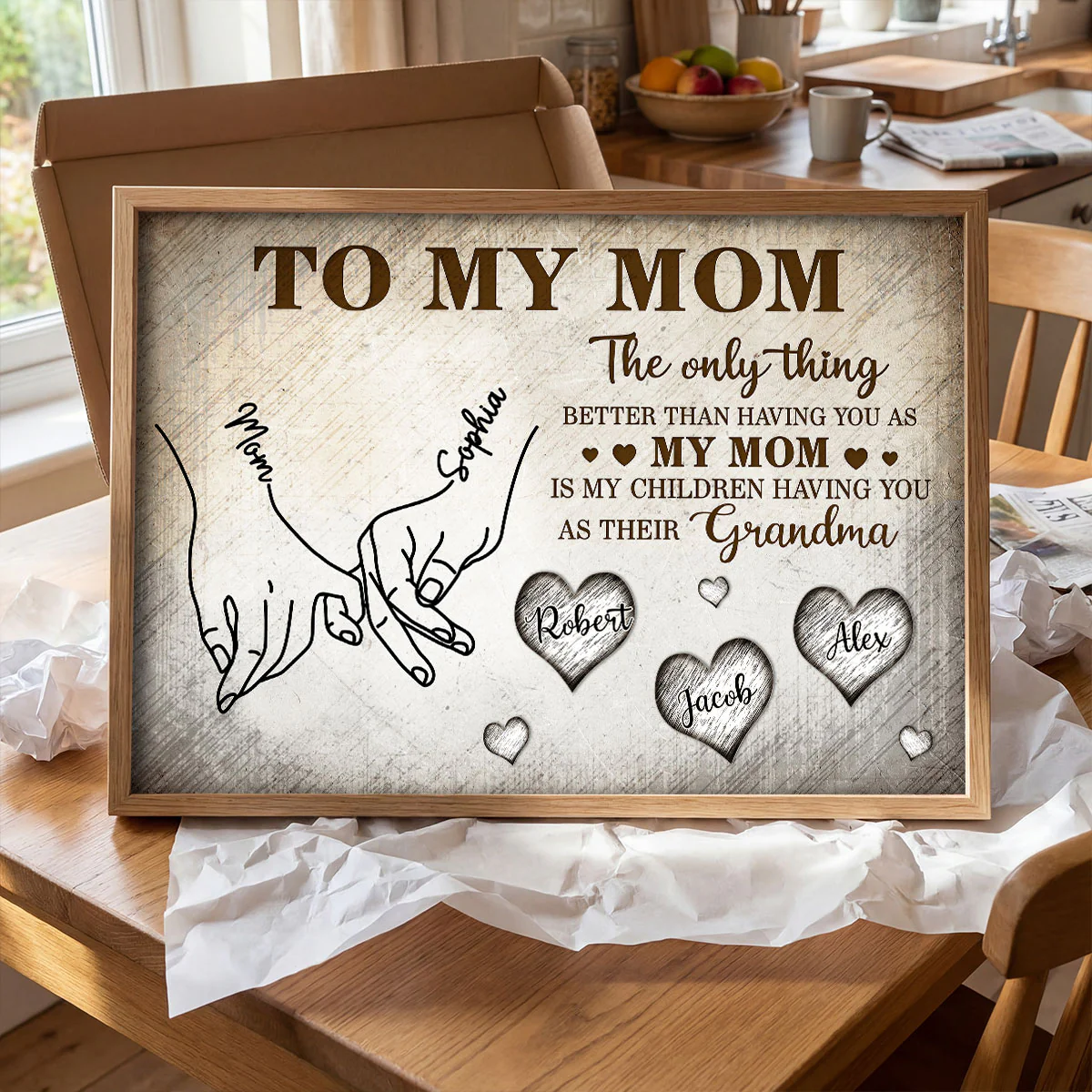 To My Mom The Only Thing - Personalized Poster - Mother's Day Gift For Mom, Grandma - Image 8