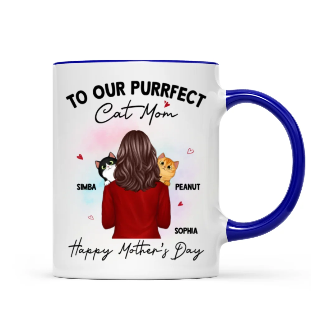 To My Purrfect Cat Mom Happy Mother‘s Day Personalized Mug - Image 6