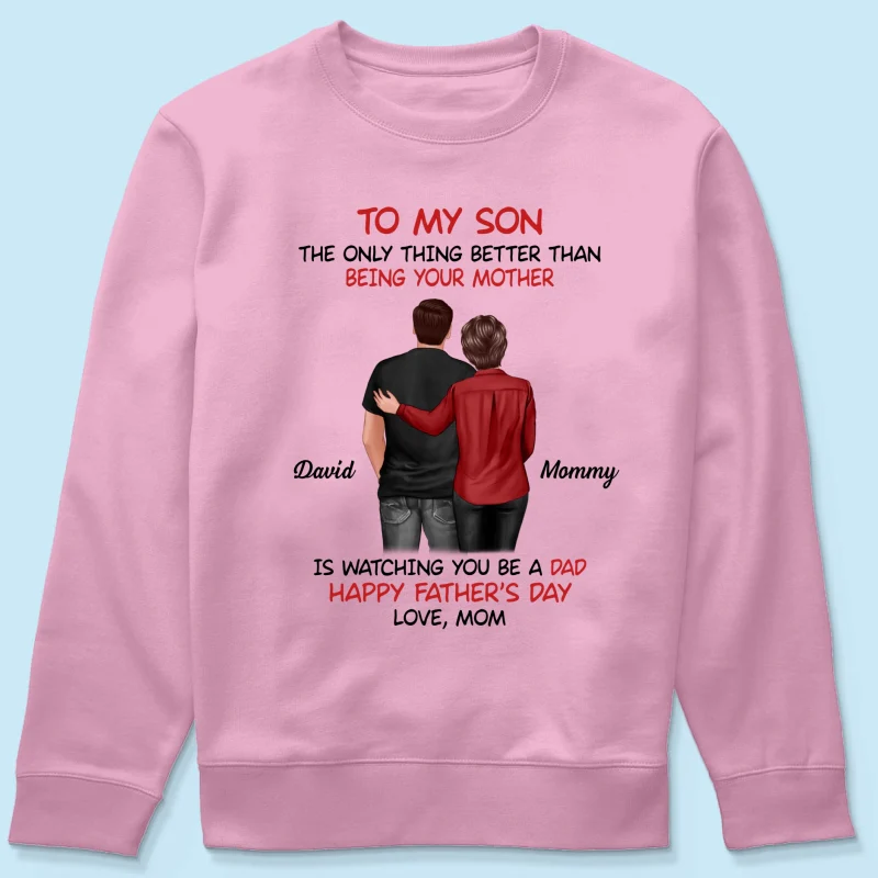 From Mom To Son Happy Father's Day Personalized Shirt, Heartfelt Gift For Son - Image 18