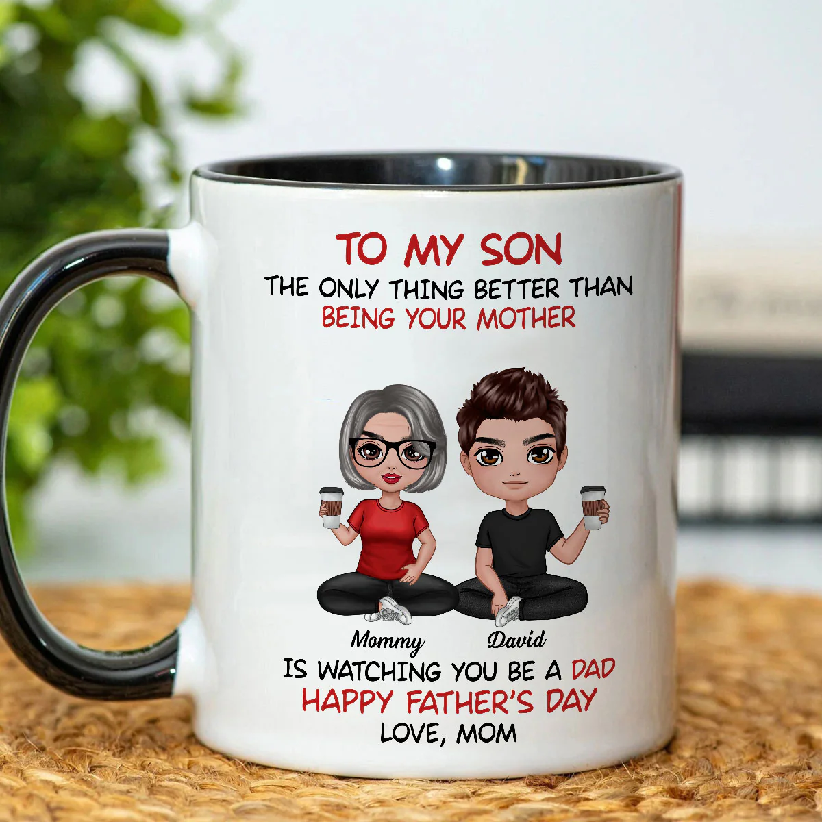 Heartfelt Tribute From Mom To Son Personalized Ceramic Mug, Father's Day Gift For Son - Image 7