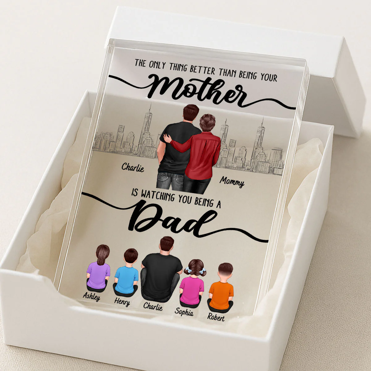 To My Son From Mom The Only Thing Better Than Personalized Acrylic Block, Father's day gift - Image 3