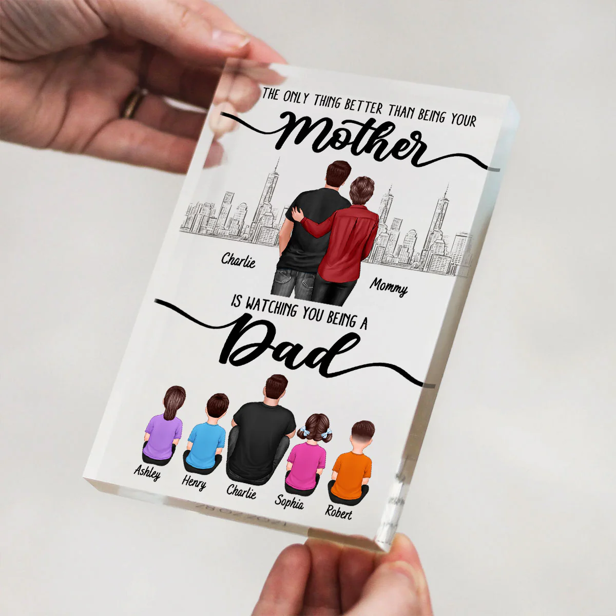 To My Son From Mom The Only Thing Better Than Personalized Acrylic Block, Father's day gift - Image 5