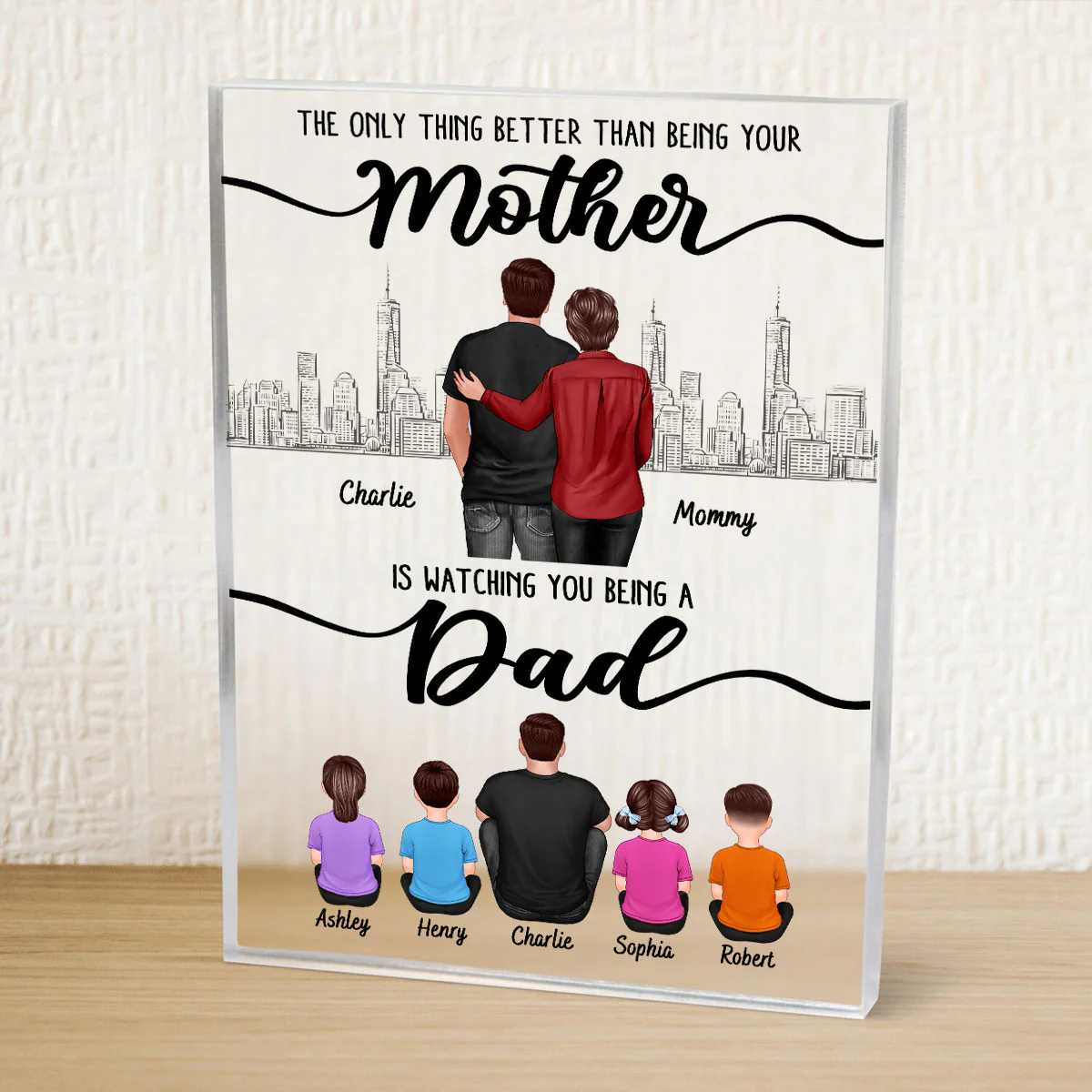 To My Son From Mom The Only Thing Better Than Personalized Acrylic Block, Father's day gift - Image 8