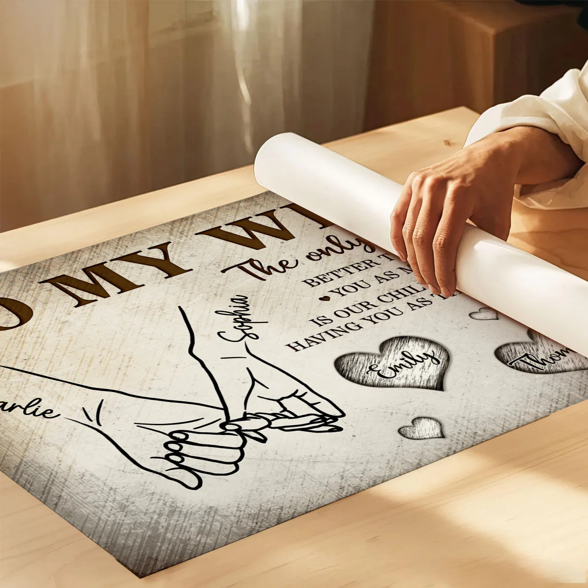 To My Wife The Only Thing Better Custom Kids Names - Personalized Poster - Mother's Day Gift For Wife - Image 7