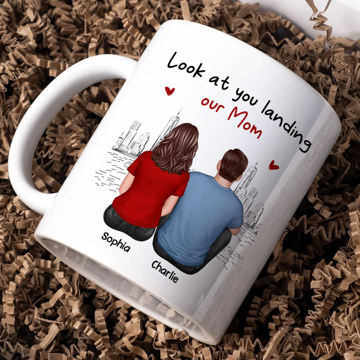 To Our Bonus Dad Funny Gift Personalized Mug, Gift For Bonus Dad - Image 3
