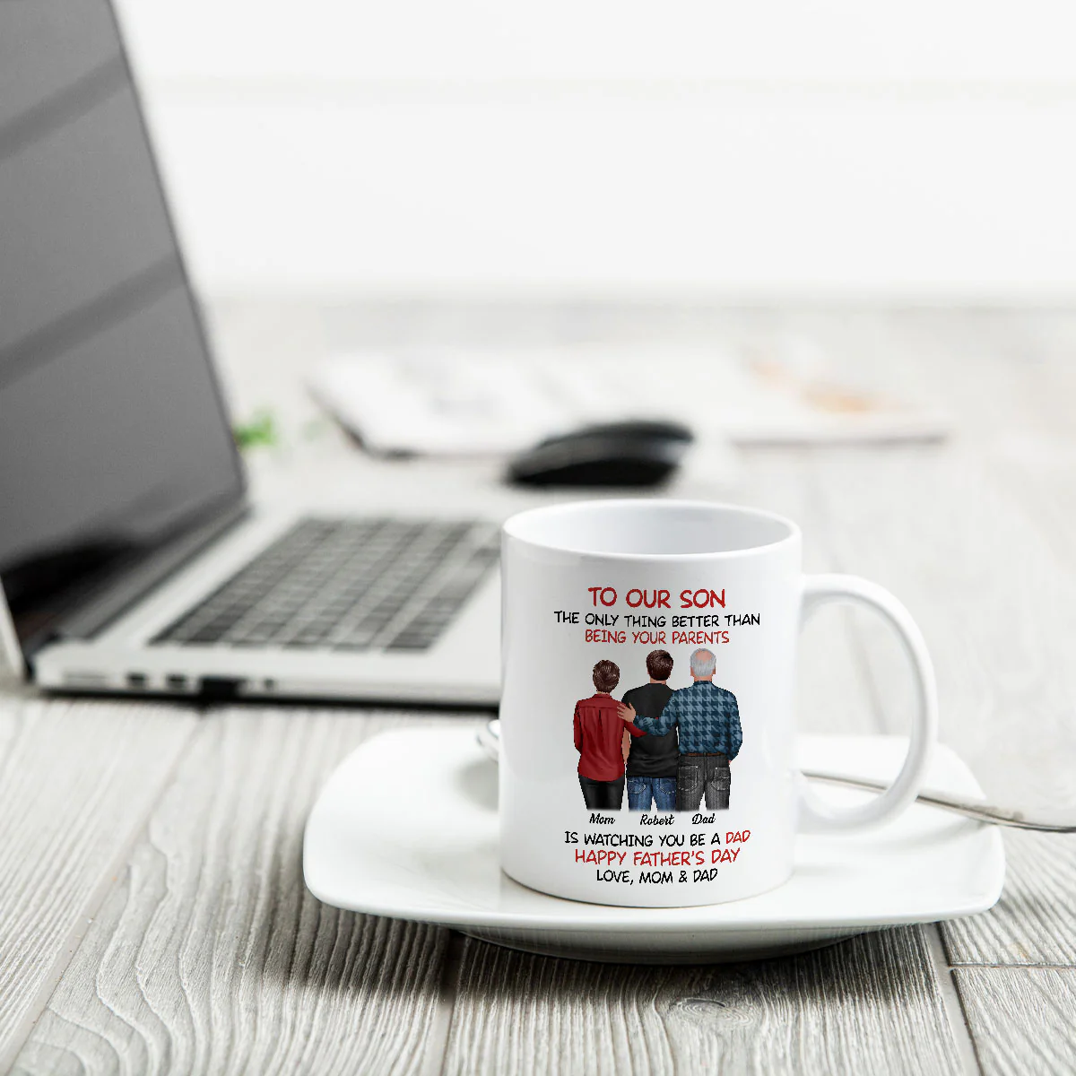 To Our Son From Parents Personalized Mug, Gift For Son - Image 4