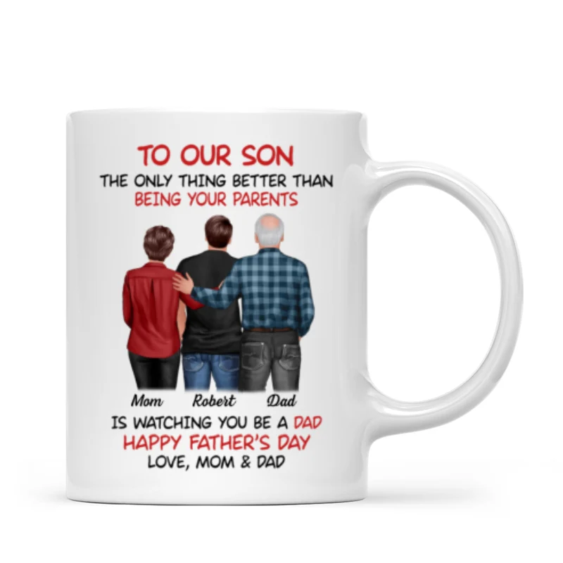 To Our Son From Parents Personalized Mug, Gift For Son - Image 6