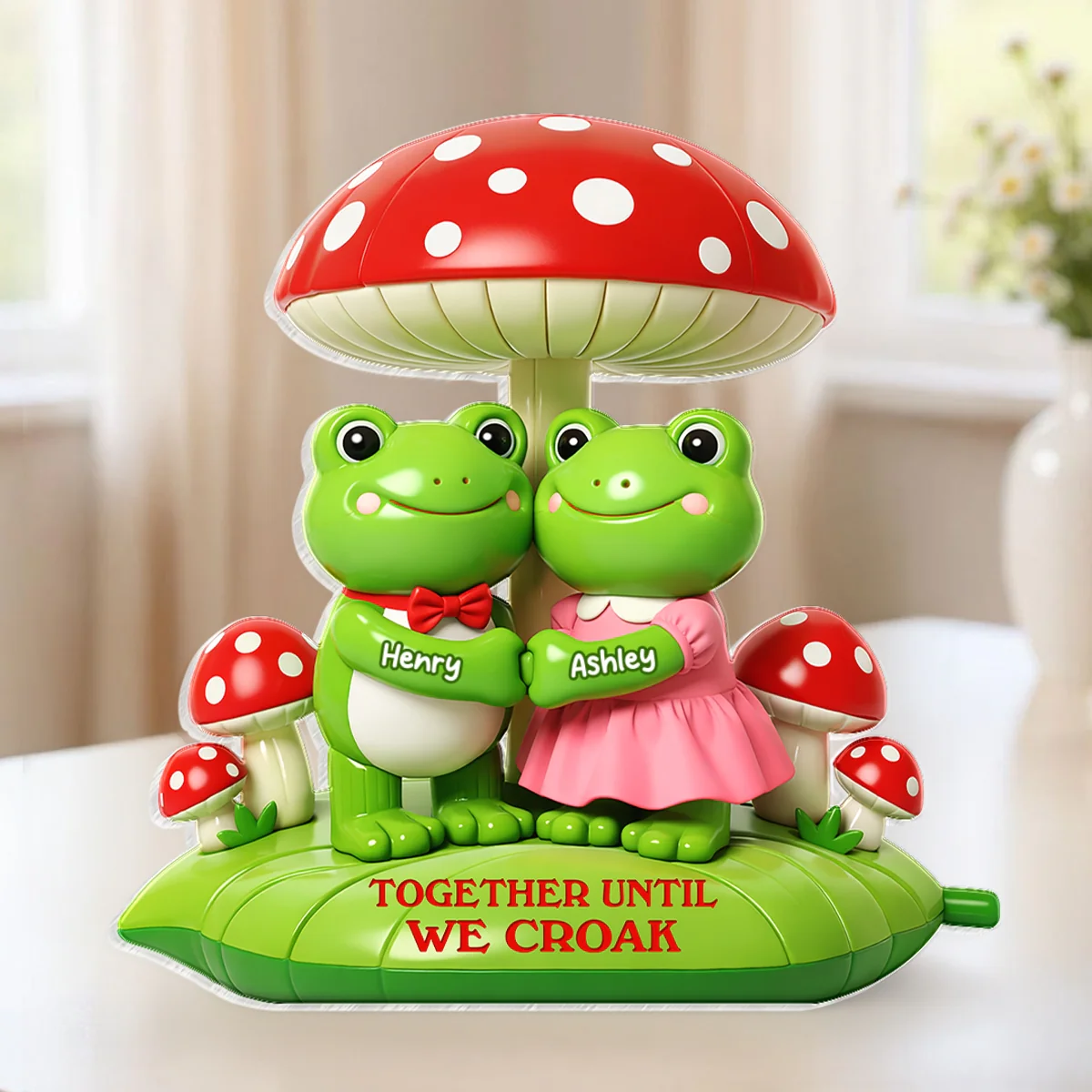 Together Until We Croak - Personalized Block Plaque - Gift for Couple - Image 8