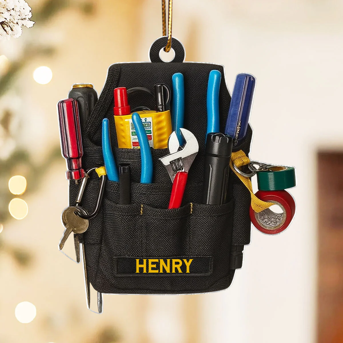 Tools of a True Craftsman – Personalized Acrylic Ornament – Perfect Gift for Skilled Electrician, Lineman - Image 5