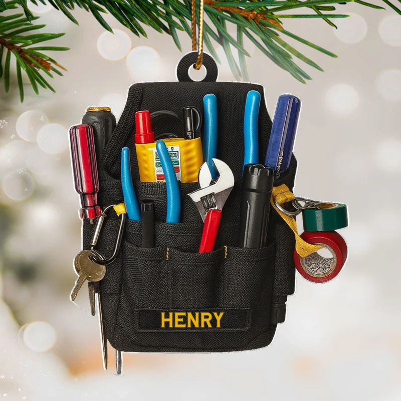 Tools of a True Craftsman – Personalized Acrylic Ornament – Perfect Gift for Skilled Electrician, Lineman - Image 8