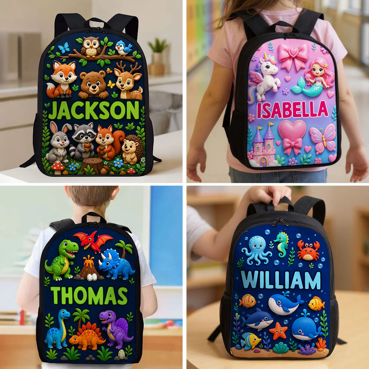 Trending Animal for Boys Girls - Personalized Backpack - Back to School Backpack for Kids - Image 3