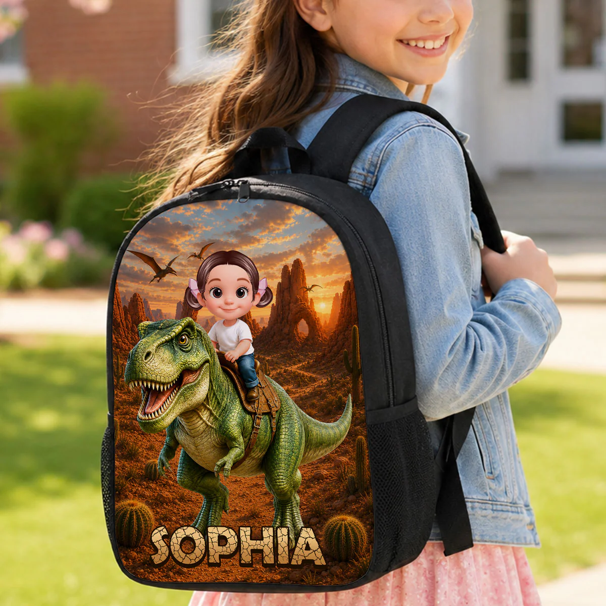 Trending Dinosaur Adventure for Boys Girls - Personalized Backpack - Back to School Backpack for Kids - Image 8