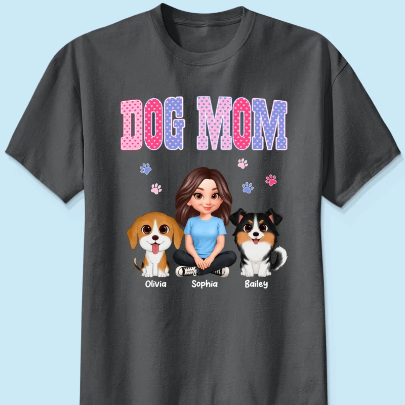 Trending Polka Dot Pattern Spring Summer Vibe Dog Mom - Personalized Shirt - Mother's Day Gift For Dog Mom - Image 19