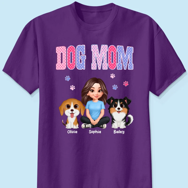 Trending Polka Dot Pattern Spring Summer Vibe Dog Mom - Personalized Shirt - Mother's Day Gift For Dog Mom - Image 20