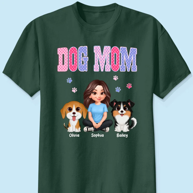 Trending Polka Dot Pattern Spring Summer Vibe Dog Mom - Personalized Shirt - Mother's Day Gift For Dog Mom - Image 21
