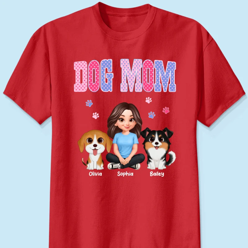 Trending Polka Dot Pattern Spring Summer Vibe Dog Mom - Personalized Shirt - Mother's Day Gift For Dog Mom - Image 23