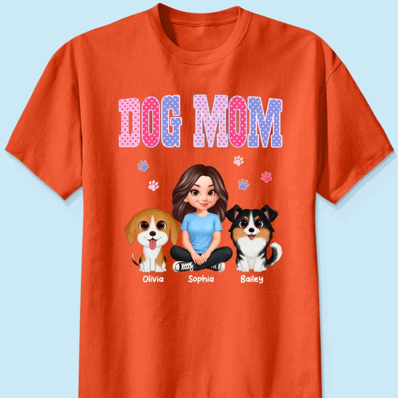 Trending Polka Dot Pattern Spring Summer Vibe Dog Mom - Personalized Shirt - Mother's Day Gift For Dog Mom - Image 24