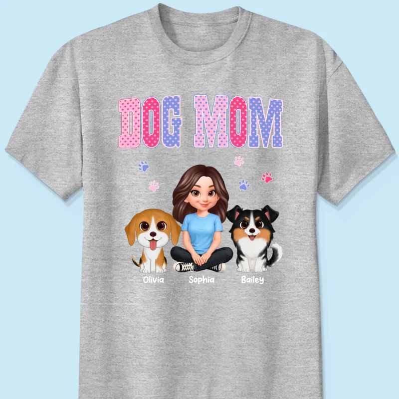 Trending Polka Dot Pattern Spring Summer Vibe Dog Mom - Personalized Shirt - Mother's Day Gift For Dog Mom - Image 28