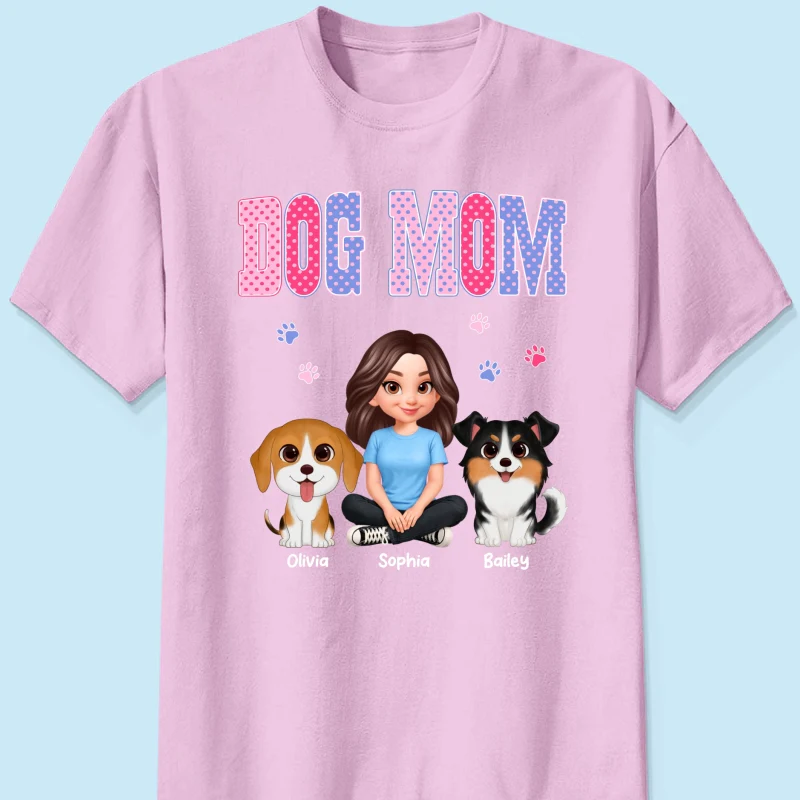 Trending Polka Dot Pattern Spring Summer Vibe Dog Mom - Personalized Shirt - Mother's Day Gift For Dog Mom - Image 29