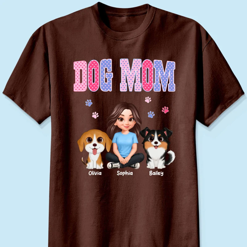 Trending Polka Dot Pattern Spring Summer Vibe Dog Mom - Personalized Shirt - Mother's Day Gift For Dog Mom - Image 34