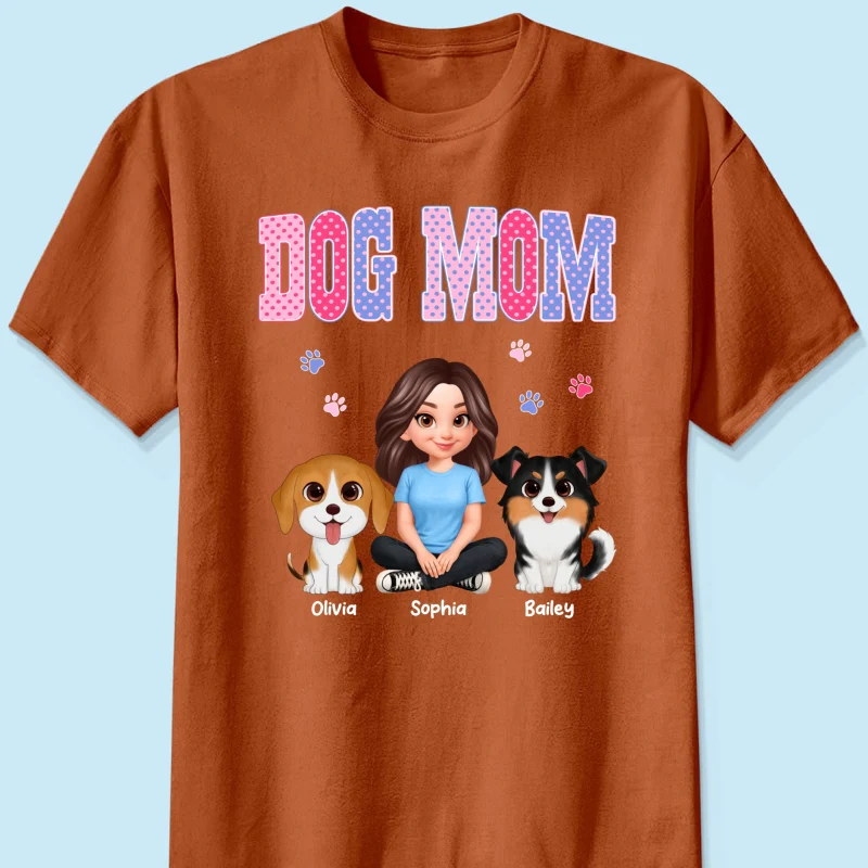 Trending Polka Dot Pattern Spring Summer Vibe Dog Mom - Personalized Shirt - Mother's Day Gift For Dog Mom - Image 35