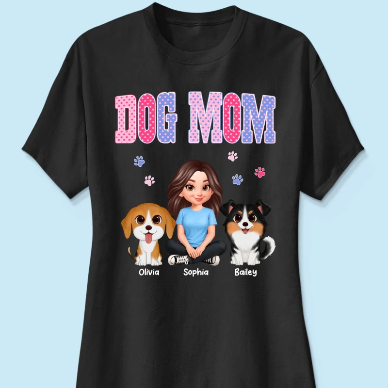 Trending Polka Dot Pattern Spring Summer Vibe Dog Mom - Personalized Shirt - Mother's Day Gift For Dog Mom - Image 36