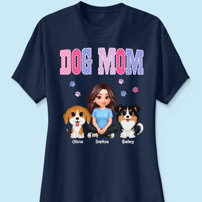 Trending Polka Dot Pattern Spring Summer Vibe Dog Mom - Personalized Shirt - Mother's Day Gift For Dog Mom - Image 37