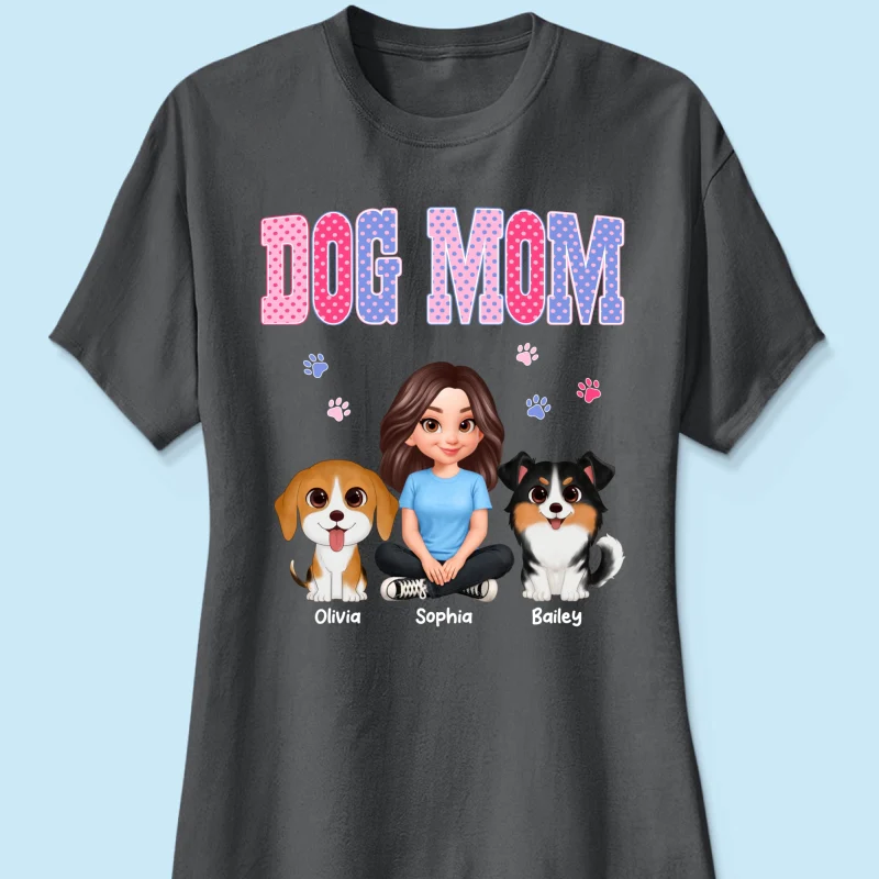 Trending Polka Dot Pattern Spring Summer Vibe Dog Mom - Personalized Shirt - Mother's Day Gift For Dog Mom - Image 38