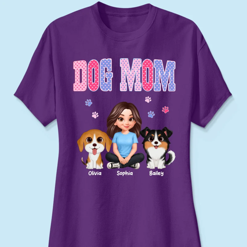 Trending Polka Dot Pattern Spring Summer Vibe Dog Mom - Personalized Shirt - Mother's Day Gift For Dog Mom - Image 39