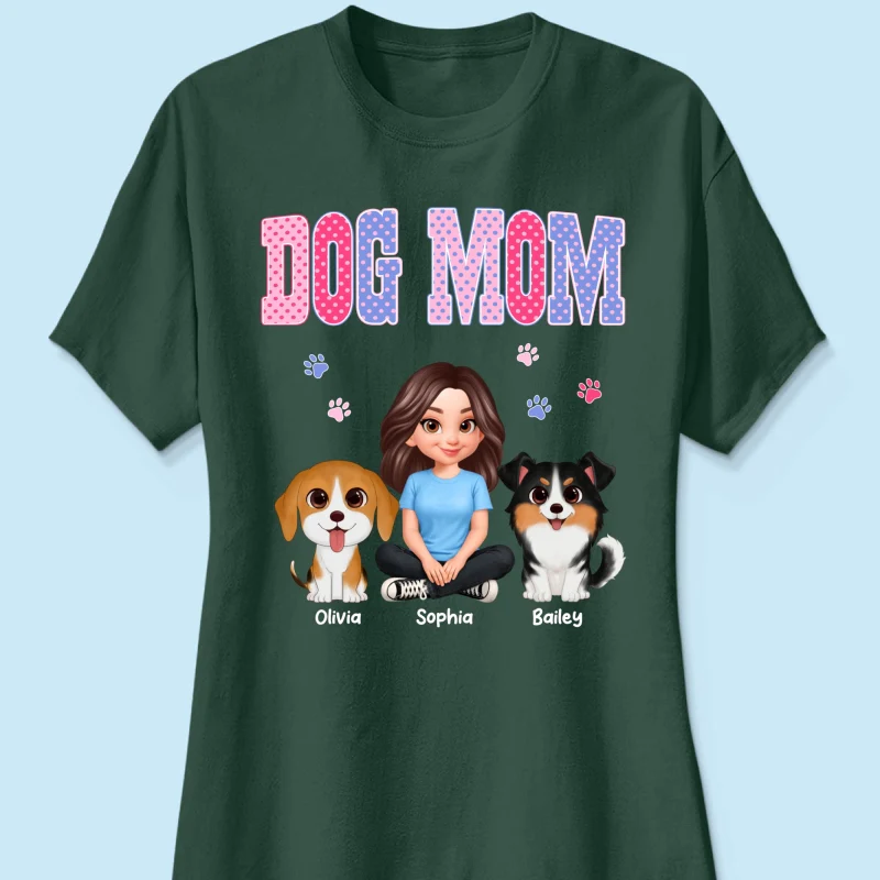 Trending Polka Dot Pattern Spring Summer Vibe Dog Mom - Personalized Shirt - Mother's Day Gift For Dog Mom - Image 40