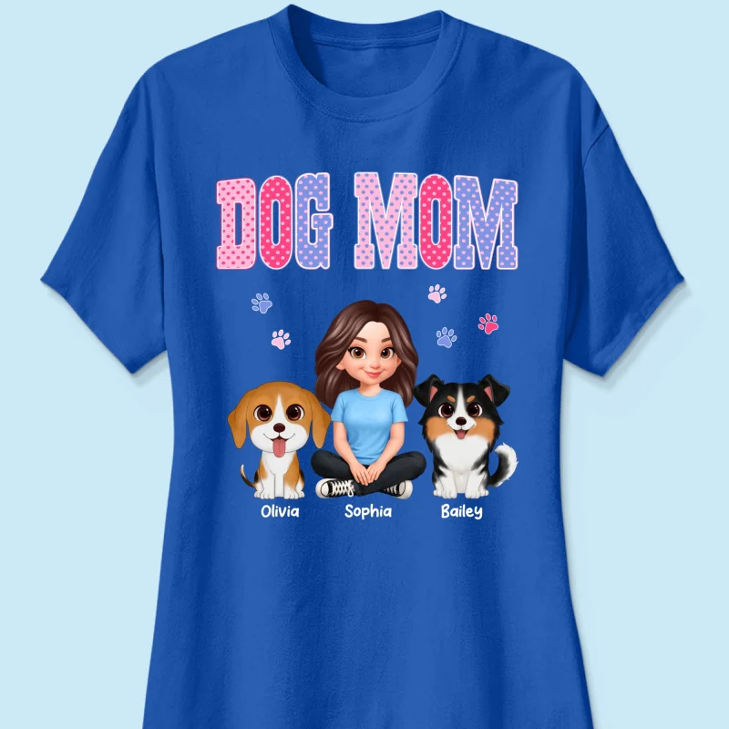 Trending Polka Dot Pattern Spring Summer Vibe Dog Mom - Personalized Shirt - Mother's Day Gift For Dog Mom - Image 41