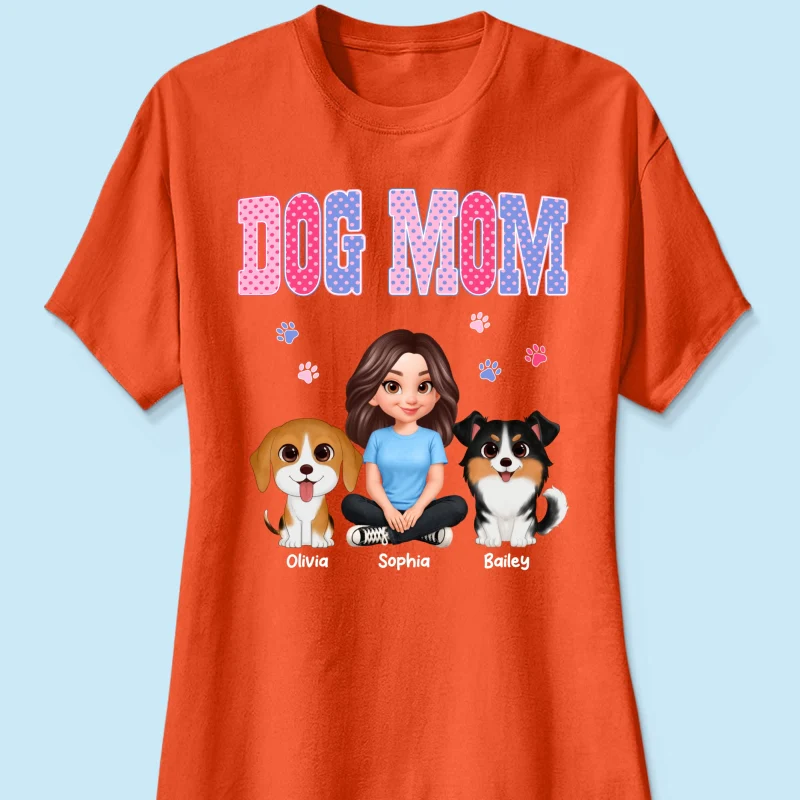 Trending Polka Dot Pattern Spring Summer Vibe Dog Mom - Personalized Shirt - Mother's Day Gift For Dog Mom - Image 43
