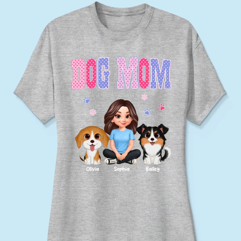 Trending Polka Dot Pattern Spring Summer Vibe Dog Mom - Personalized Shirt - Mother's Day Gift For Dog Mom - Image 45