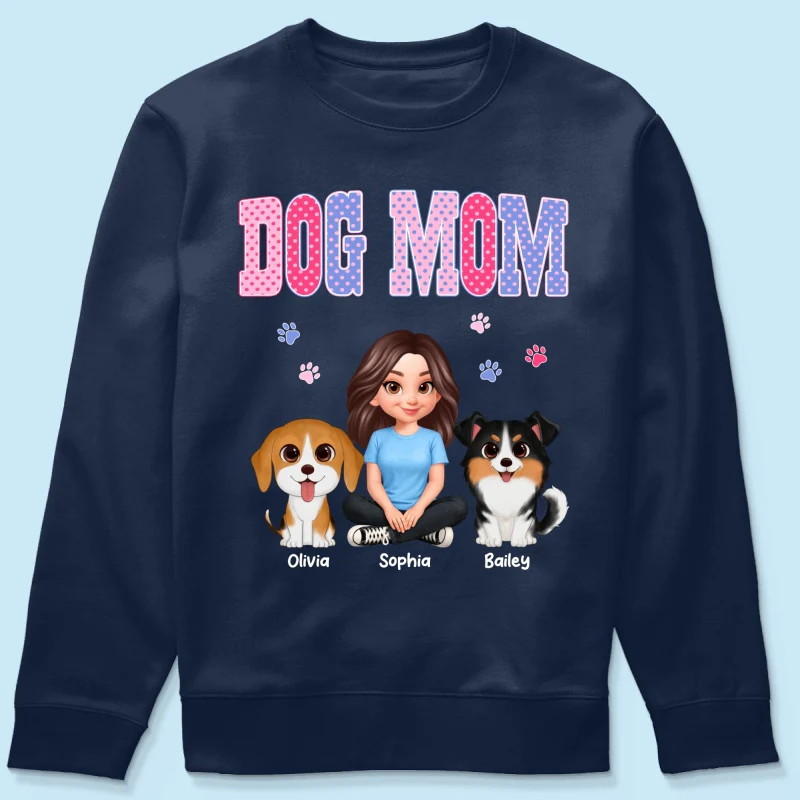 Trending Polka Dot Pattern Spring Summer Vibe Dog Mom - Personalized Shirt - Mother's Day Gift For Dog Mom - Image 67