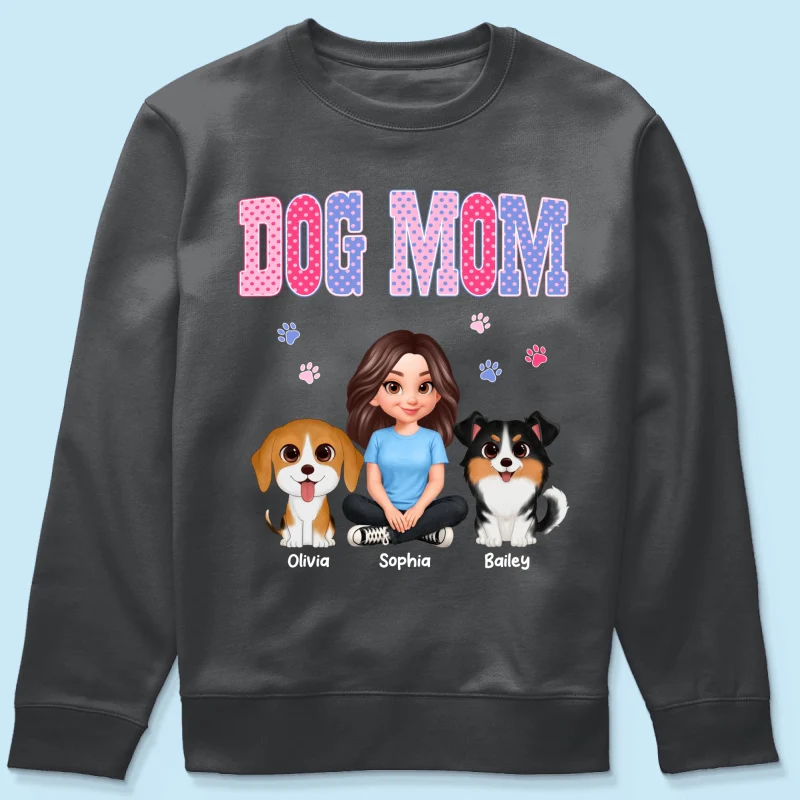 Trending Polka Dot Pattern Spring Summer Vibe Dog Mom - Personalized Shirt - Mother's Day Gift For Dog Mom - Image 68
