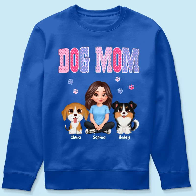 Trending Polka Dot Pattern Spring Summer Vibe Dog Mom - Personalized Shirt - Mother's Day Gift For Dog Mom - Image 70