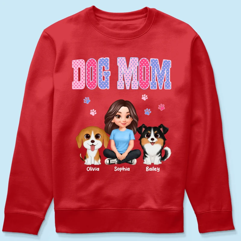 Trending Polka Dot Pattern Spring Summer Vibe Dog Mom - Personalized Shirt - Mother's Day Gift For Dog Mom - Image 71