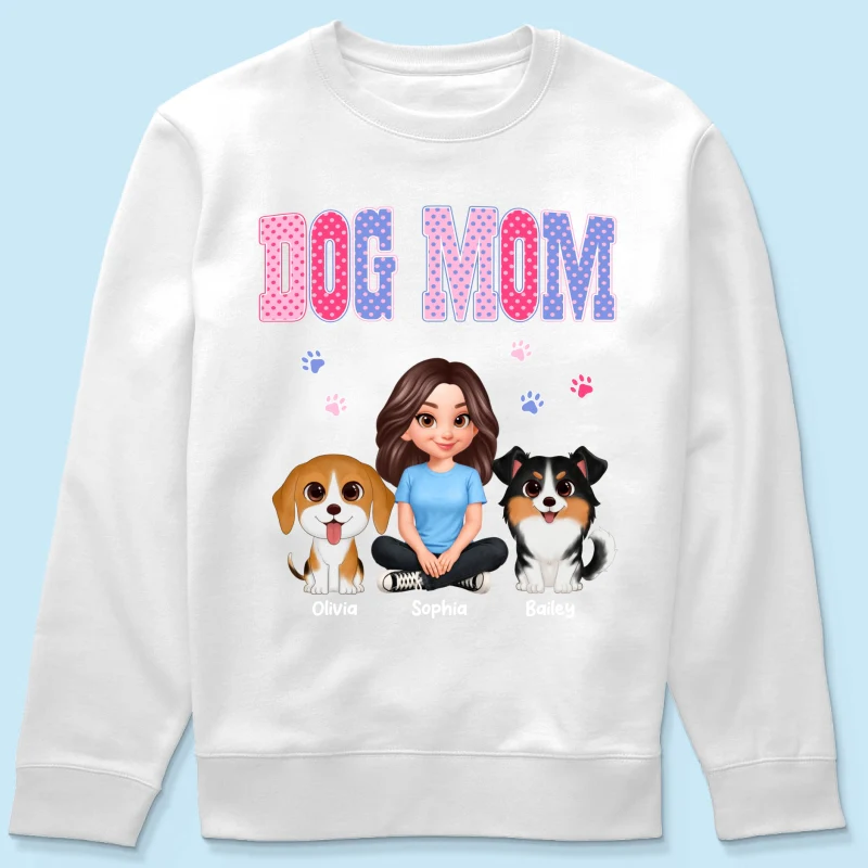 Trending Polka Dot Pattern Spring Summer Vibe Dog Mom - Personalized Shirt - Mother's Day Gift For Dog Mom - Image 73