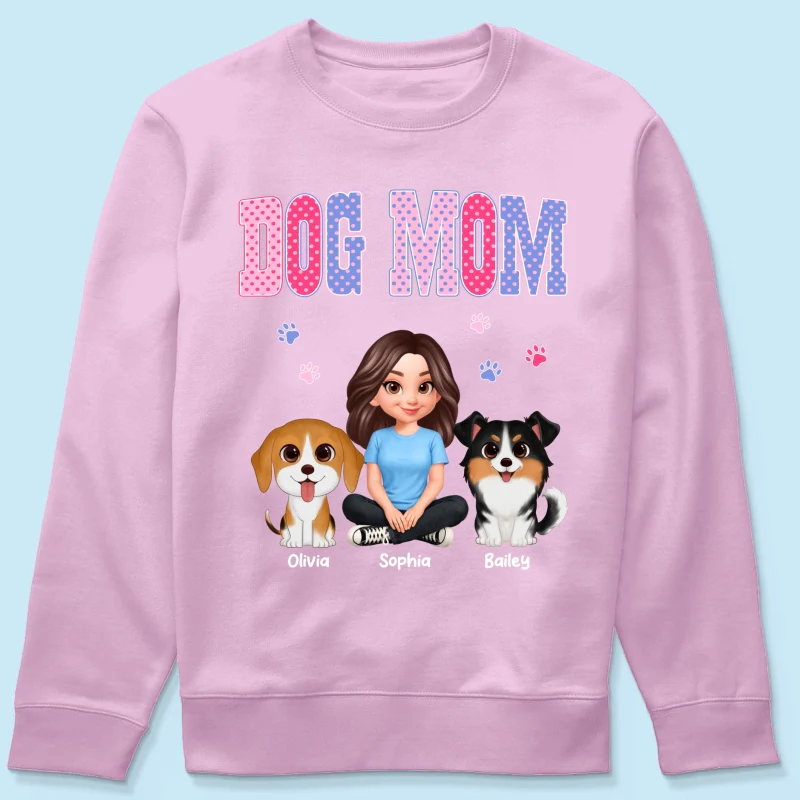 Trending Polka Dot Pattern Spring Summer Vibe Dog Mom - Personalized Shirt - Mother's Day Gift For Dog Mom - Image 75
