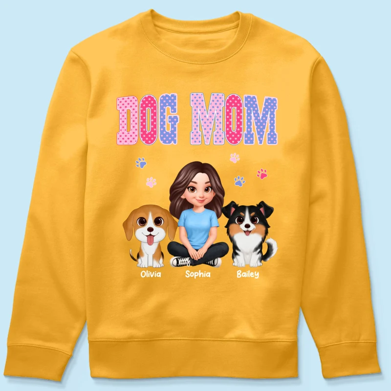 Trending Polka Dot Pattern Spring Summer Vibe Dog Mom - Personalized Shirt - Mother's Day Gift For Dog Mom - Image 76