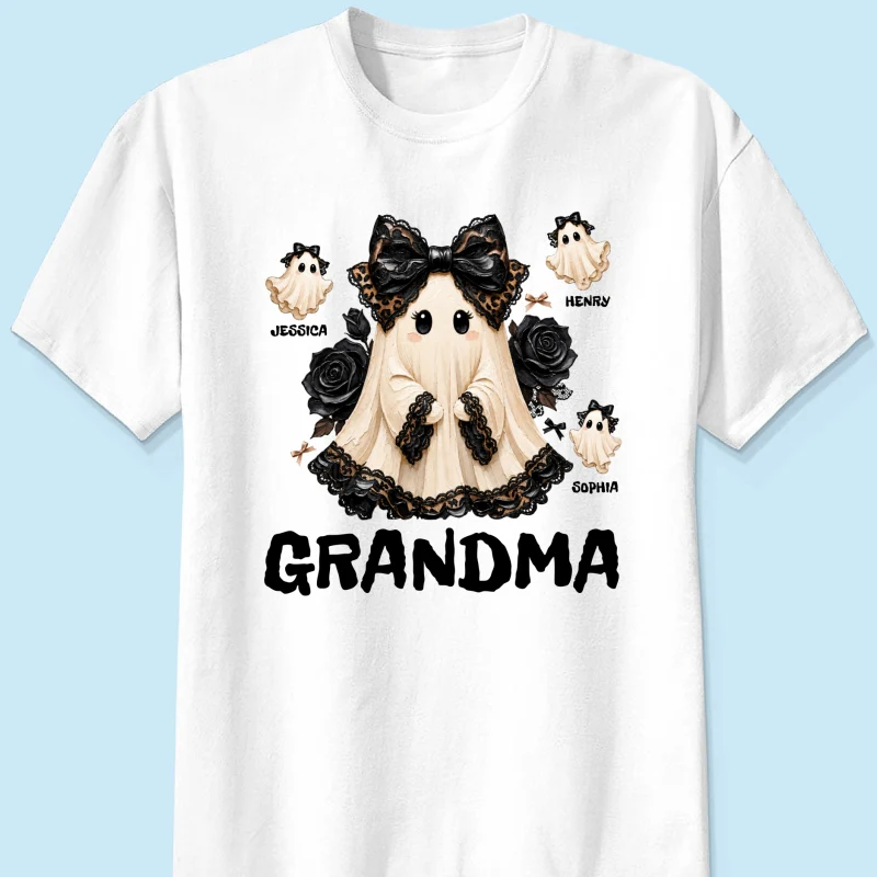 Trendy Boo Grandma Halloween - Personalized Shirt - Gift For Grandma, Nana - Image 10