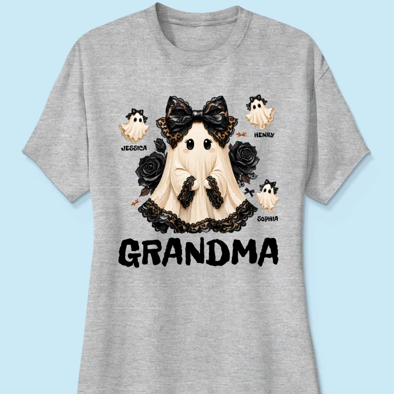 Trendy Boo Grandma Halloween - Personalized Shirt - Gift For Grandma, Nana - Image 15