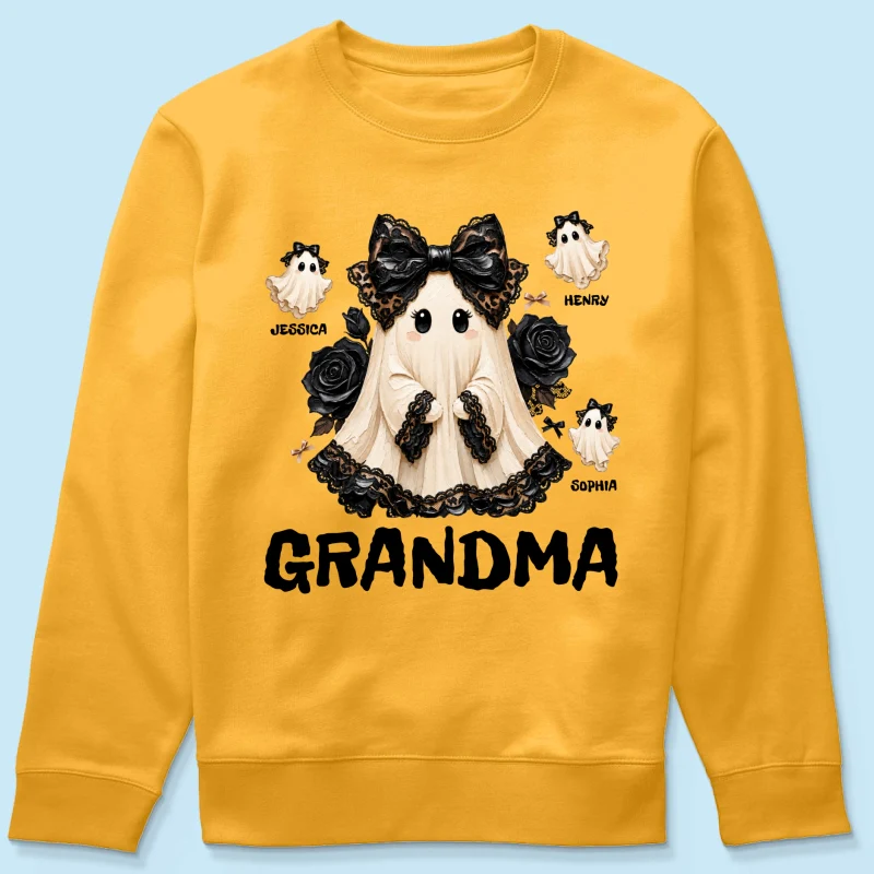 Trendy Boo Grandma Halloween - Personalized Shirt - Gift For Grandma, Nana - Image 20