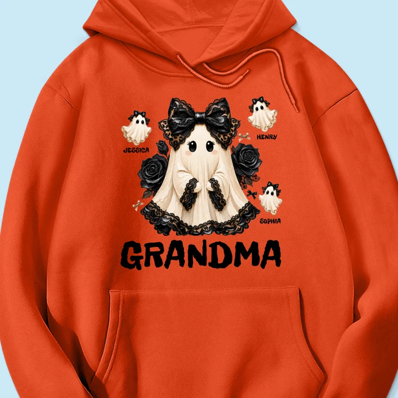 Trendy Boo Grandma Halloween - Personalized Shirt - Gift For Grandma, Nana - Image 22