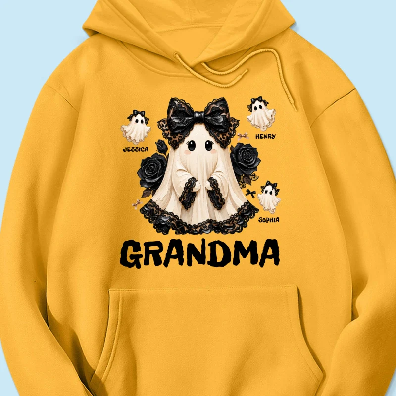 Trendy Boo Grandma Halloween - Personalized Shirt - Gift For Grandma, Nana - Image 25