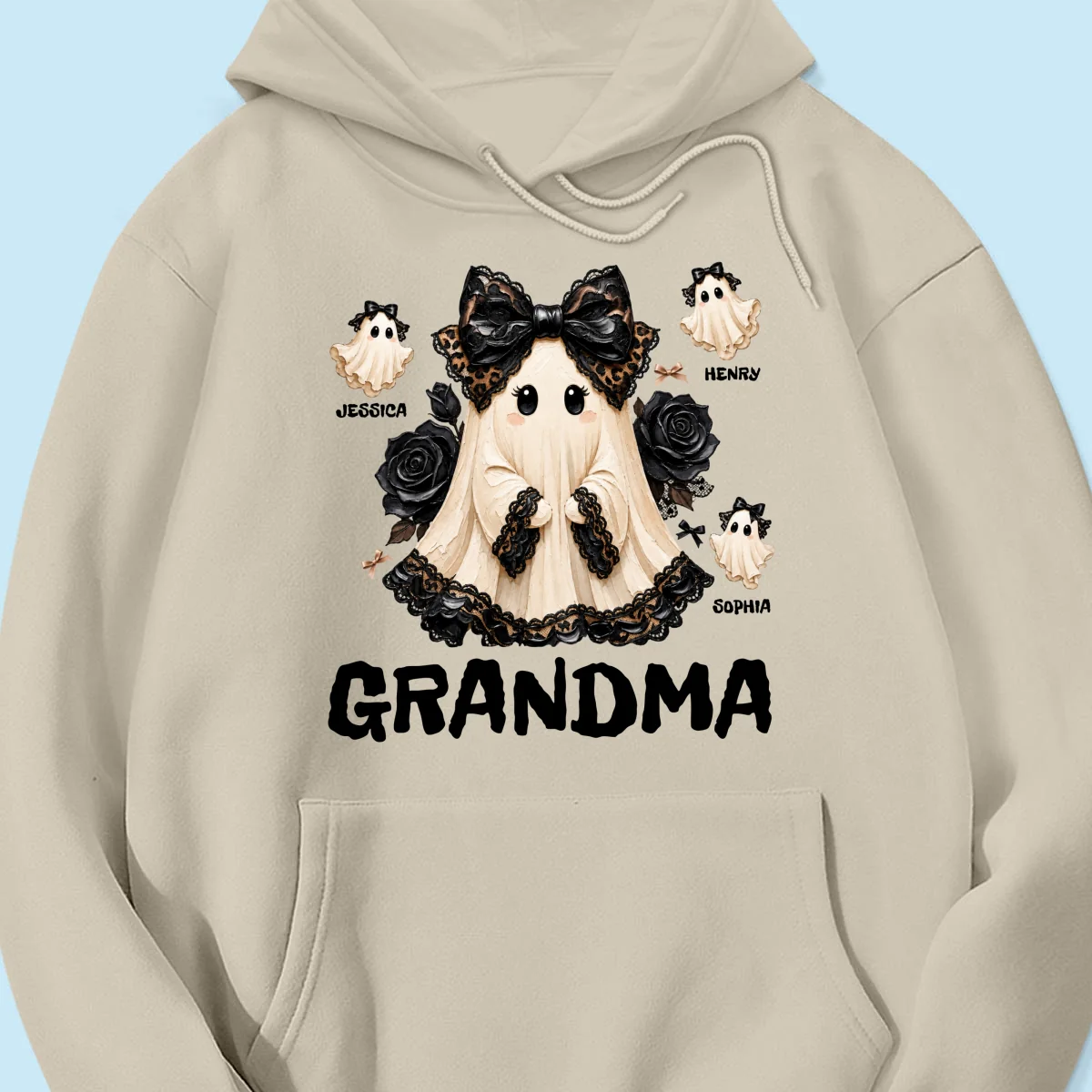 Trendy Boo Grandma Halloween - Personalized Shirt - Gift For Grandma, Nana - Image 26