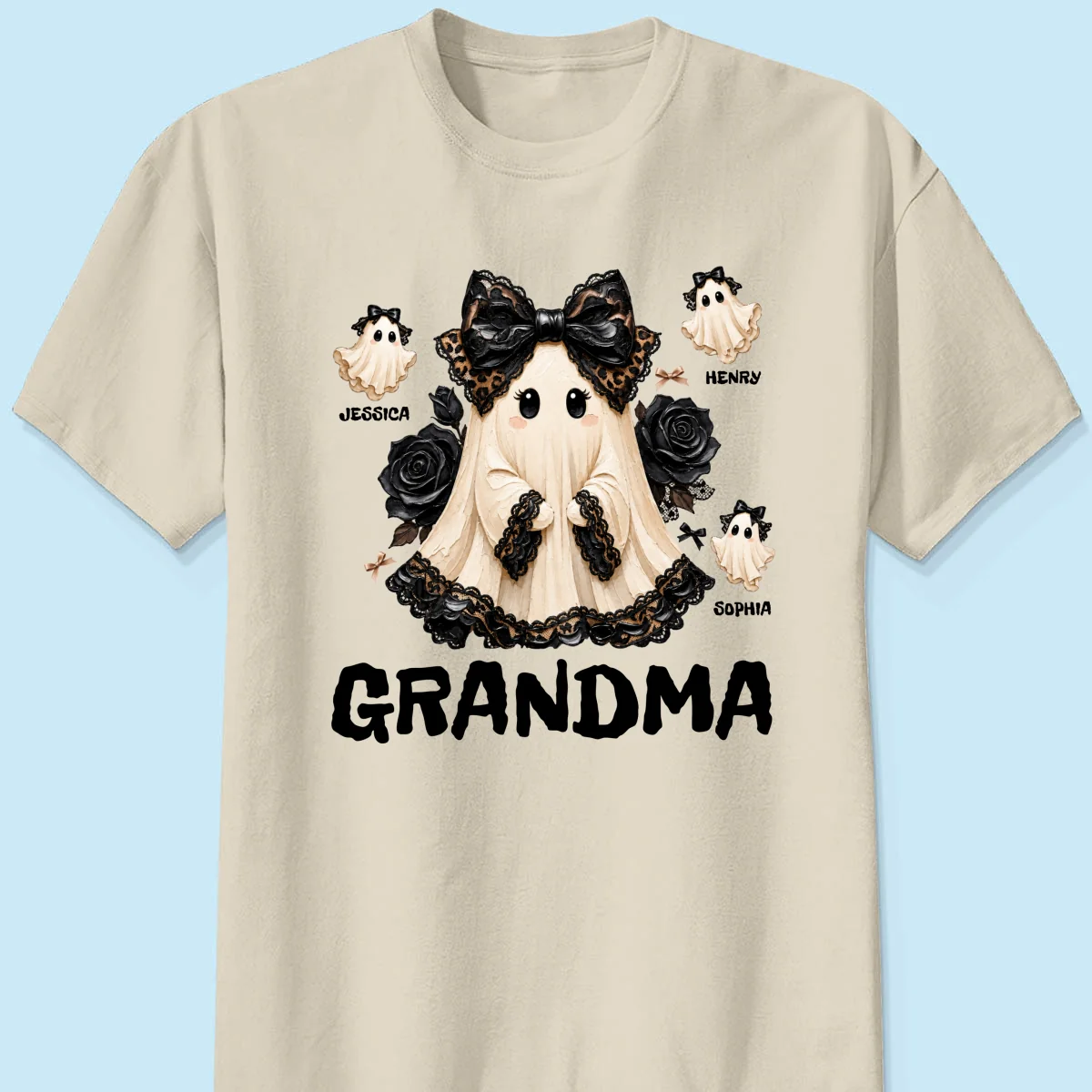 Trendy Boo Grandma Halloween - Personalized Shirt - Gift For Grandma, Nana - Image 9