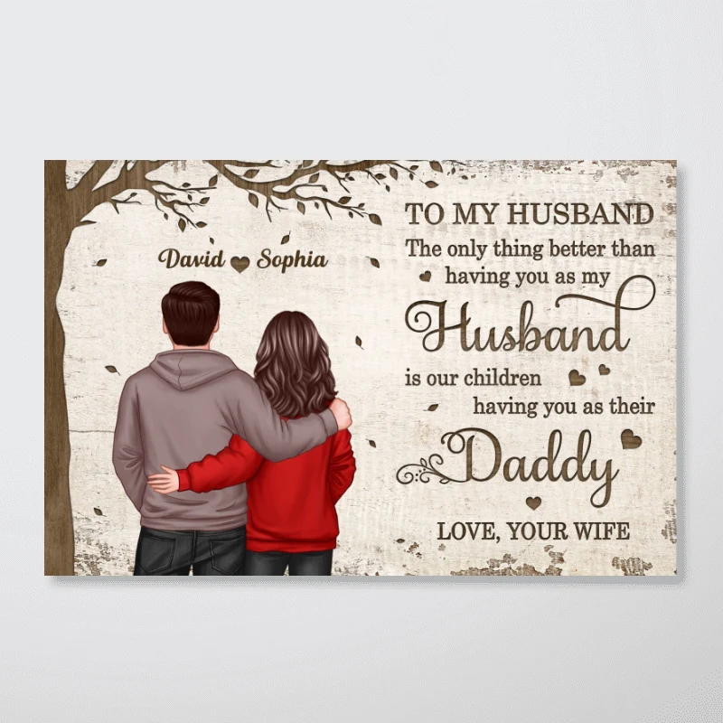 Under Tree To My Husband Personalized Poster - Image 6